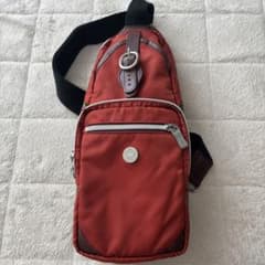 Orobianco ボディバッグ オレンジ　レザーコンビ イタリア製のサムネイル