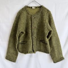 レトロ 起毛カーディガン ガウン 140 Archive Grunge Y2Kのサムネイル