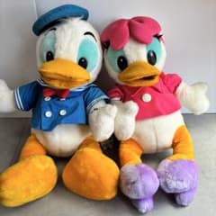 【美品】平成元年ドナルド デイジー 特大ぬいぐるみ サンアンドスター 当時物レア 美品】平成元年ドナルド デイジー 特大ぬいぐるみ サンアンドスター