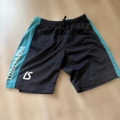LUZ e SOMBRA ハーフパンツ フットサルウェア ブラック×ターコイズのサムネイル
