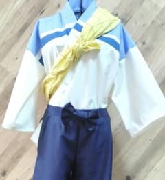 忍たま 土井半助(私服)風 コスプレ衣装セット 女性用M〜Lサイズ 土井