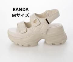 RANDA モノグラムパーツキルティングスポーツサンダル 訳あり　Mサイズのサムネイル