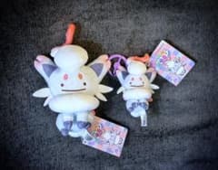 ポケモン へんしん！メタモン ヒスイゾロア ぬいぐるみ マスコット 2種セットのサムネイル