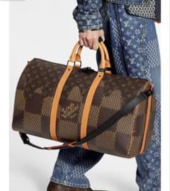 ルイヴィトン LOUIS VUITTON×NIGO キーポル50 ルイヴィトン キーポルXS NIGOコラボ モノグラム・デニム M81011