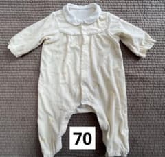 ロンパース　カバーオール　70 ミキハウスファースト　黄　ベビー　長袖　春向けのサムネイル