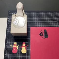 マーサスチュワート　クラフトパンチ　雪だるま　レアパンチのサムネイル