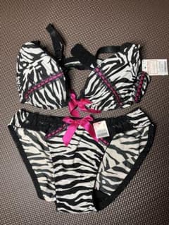 aimerfeel 廃盤品 ゼブラ柄ブラジャーショーツセット C70 Mサイズ
