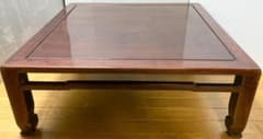 ちゃぶ台 座卓 机 ローテーブル 昭和レトロ　ヴィンテージ 90×90×33のサムネイル