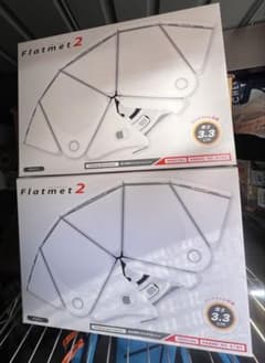 未使用 2セット ミドリ安全 折りたたみ防災ヘルメット Flatmet2 白