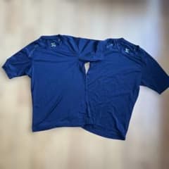 MIZUNO アンダーシャツ 2枚セット ネイビー 140cmのサムネイル