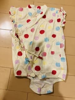 ベビー甚平 ロンパース 70cm ドット柄のサムネイル