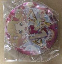 未開封 アイカツ！ショップ限定 グリッターガラポン 缶バッジ 虹野ゆめ