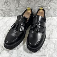 美品】フレッドペリー×ジョージコックス タッセルローファー 黒 US9 