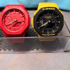 G-SHOCK カシオーク　レッド、バンブルビーカラー2本セット G-SHOCK カシオーク レッド、バンブルビーカラー2本セット - メルカリ