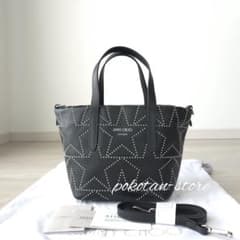 極美品【ジミーチュウ】ミニ サラ グラフィックスター スタッズ 2way 