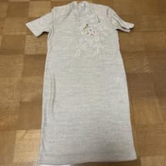 SCOSSAN 刺繍入り半袖ロングワンピースのサムネイル