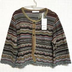 M&Kyoko エムアンドキョウコ　新品未使用 カーディガン L サイズ iines ニット カーディガン エムアンドキョウコ 佐藤繊維 m