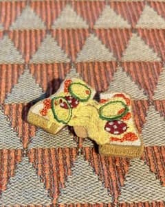 ピザの刺繍ブローチのサムネイル