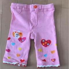 短めレギンス☆ミキハウス ピンク 100のサムネイル