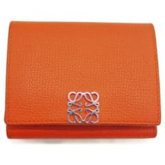 【あんしん鑑定対象】LOEWE ロエベ アナグラム トライフォールド ウォレット ロエベ アナグラム トライフォールドウォレット 三つ折り財布 Y04477
