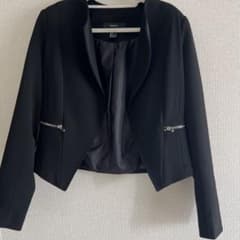 FOREVER 21 ノーカラージャケット ブラックのサムネイル