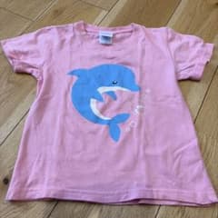 神戸須磨シーワールド イルカ柄 Tシャツ 110cm ピンクのサムネイル