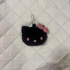 ハローキティ ブラック ぬいぐるみ ミラー キーホルダーのサムネイル