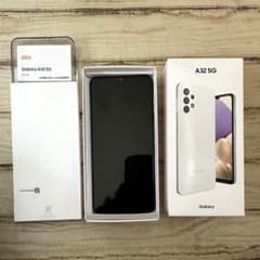 白ロム SAMSUNG Galaxy A32 5G SCG08 オーサムホワイトのサムネイル