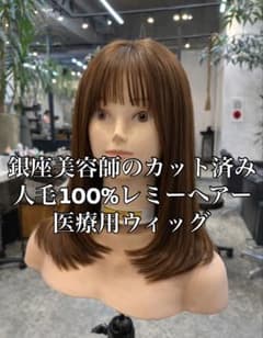 医療用ウィッグ銀座美容師カットカラー済み4月なかば作成予定購入不可イメージ品ですのサムネイル