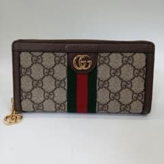 1-1738【美品】グッチ 長財布 マーモント シェリーライン - メルカリ