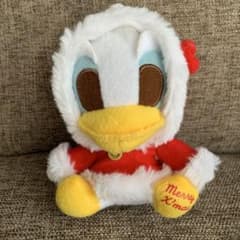 ディズニー ドナルド クリスマス ぬいぐるみ キーホルダー サンタ