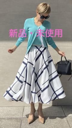 ま*み様 新品・未使用‼️JENNEジェンヌ ビッグチェック柄夏らしいフレアスカ ま*み様 新品・未使用‼️JENNEジェンヌ ビッグチェック柄夏らしい