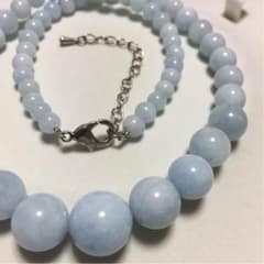 天然石＂ミルキーアクアマリン"ネックレスのサムネイル