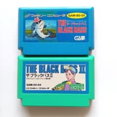 中古　ザ・ブラックバス 1・2セット　ファミコンソフト