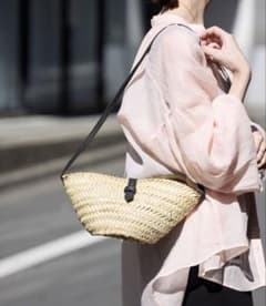 Thumbnail of KECH LeS ESSENTIELS ラフィア レザーカゴバッグ