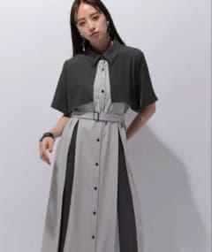 HARE バイカラータックワンピース - メルカリ