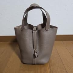 【美品】HERMES　ピコタンロックPM エトゥープシルバー金具のサムネイル