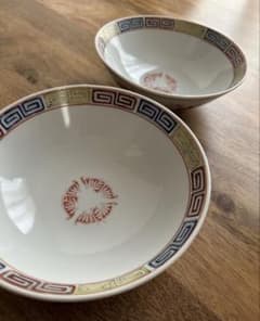 ◼️出品4/7(火)迄◼️骨董品◼️ラーメンどんぶり5点セット 鉢 器 昭和レトロ 骨董品】ラーメンどんぶり 2点セット ラーメン鉢 器 昭和レトロ