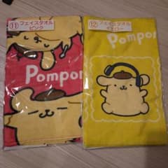 ポムポムプリン フェイスタオル 2枚セットのサムネイル