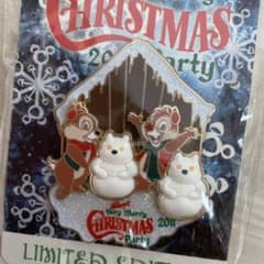 チップとデール クリスマス ピンバッジのサムネイル