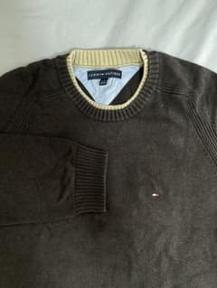 TOMMY HILFIGER クルーネックニット ブラウンのサムネイル