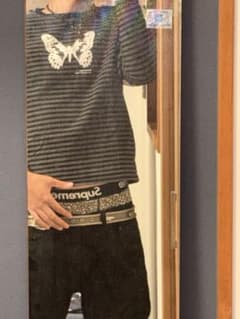 bye jeremy border long tee - メルカリ