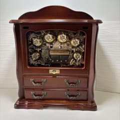 美品 SANKYO サンキョー オルゴール 青きドナウ ジュエリーボックス 蜂