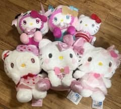 サンリオ　ハローキティ　キティちゃん　ぬいぐるみ　6体まとめ売り