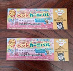 ペットカーニバル2025チケット 優待券×2枚のサムネイル