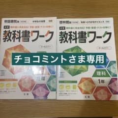 チョコミントさま専用　中学教科書ワーク　２冊セットのサムネイル