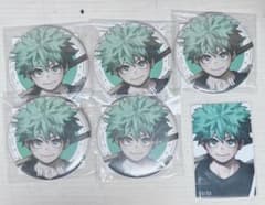 ヒロアカ ジャンプGIGA 緑谷出久 缶バッジ5点 カード1点 まとめ売り