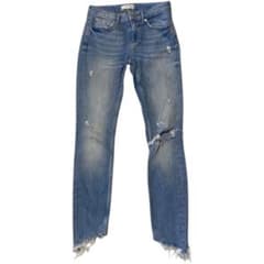【ZARA】ZARA Premium Denim Collection, Distressed Slim Fit, Light Blue