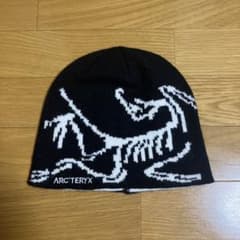 ARC'TERYX ニット帽 恐竜骨格模様 ブラックのサムネイル