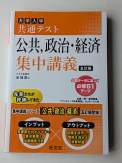 大学入学共通テスト 公共、政治・経済 集中講義 五訂版 旺文社のサムネイル